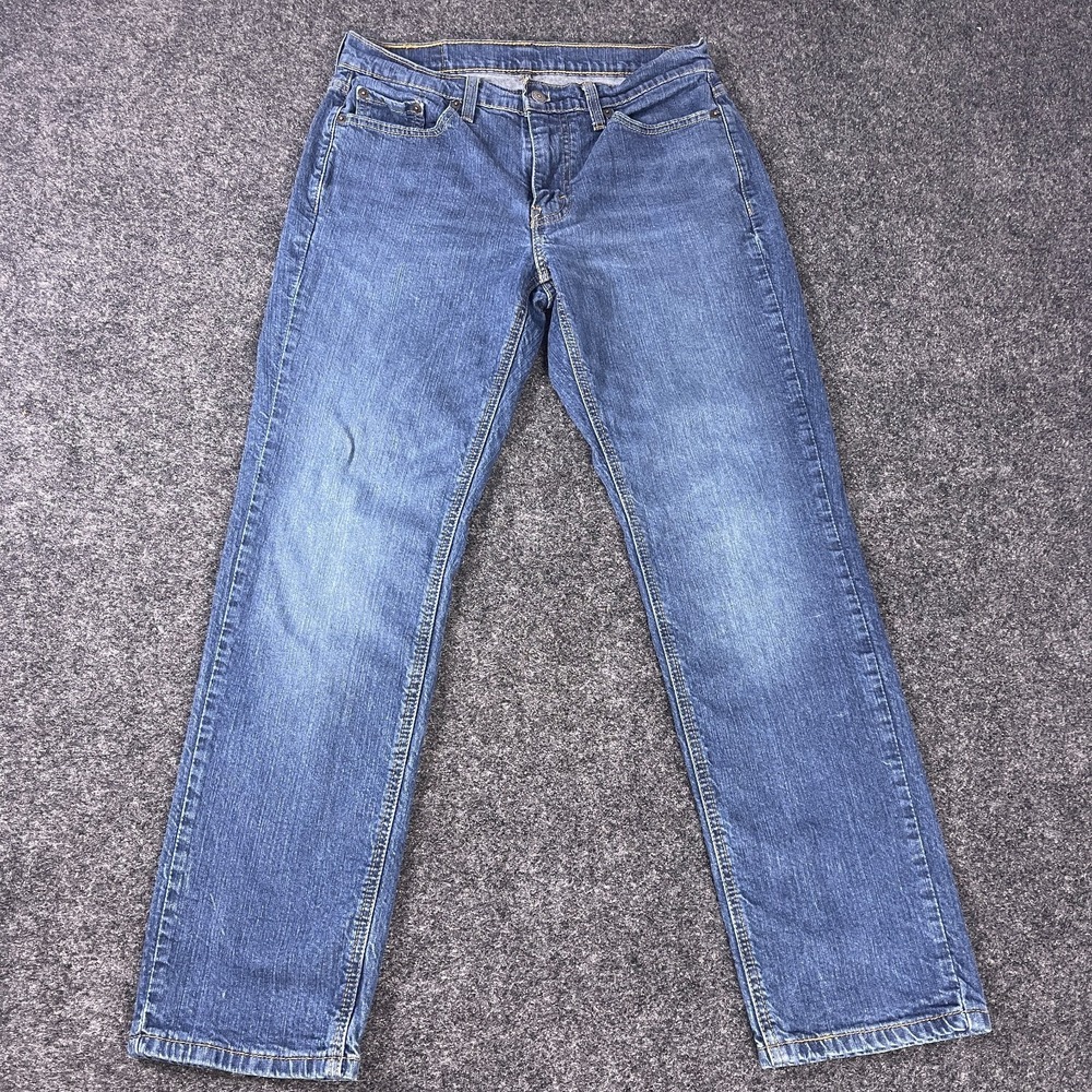 Levis 541 Jeans Men 30x30 Blue Denim Medium Wash Tapered Leg Athletic Fit Flex